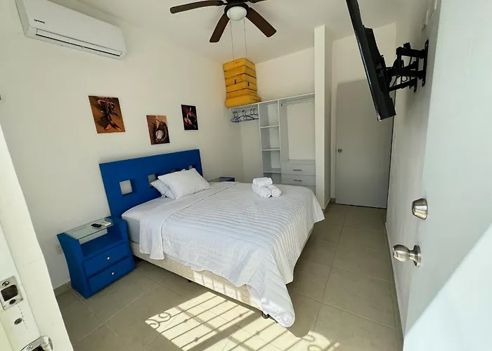 Homestay Hermosa Y Comoda Casa Con Alberca Compartida En Puerto Morelos